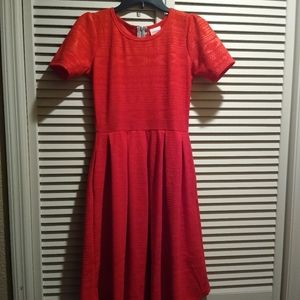 LulaRoe- Emily- red dress